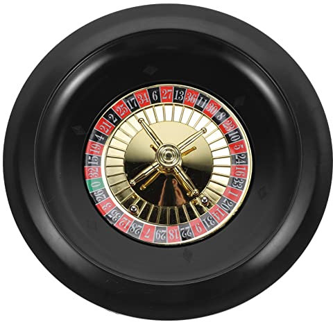 Toyvian Pokerrad Tischspiel Russisches Roulette Mit 25cm Durchmesser Leichtes Partyspiel Für Erwachsene Handliches Holzrad Für Kreative Feierlichkeiten