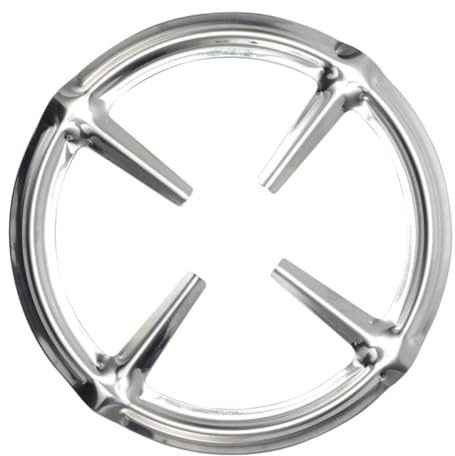 Rond Support en Acier Inoxydable pour Cafetière Italienne pour Gazinière | Anneau Antidérapant, Finition Soignée et Usage Simple, pour Maison ou Café, Couleur Argenté