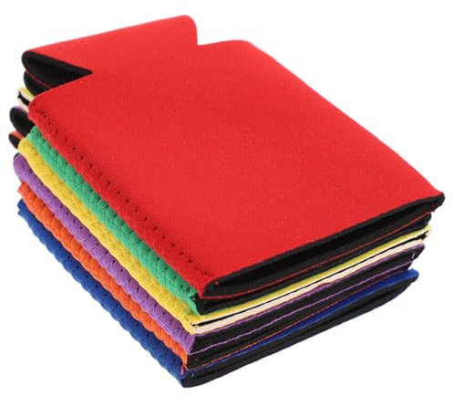 Kichvoe 6 Piezas Funda Aislante para Latas de Pack de Amarillo Verde Azul y Naranja Enfriador Multifuncional para Bebidas Cerveza y Refrescos para Uso Diario