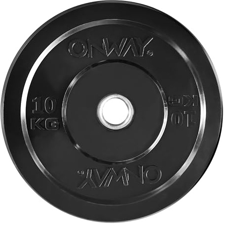 OnWay Olympia Hantelscheibe Platten Gewichtsscheibe 1x 10 kg 50mm für Gewichtheben