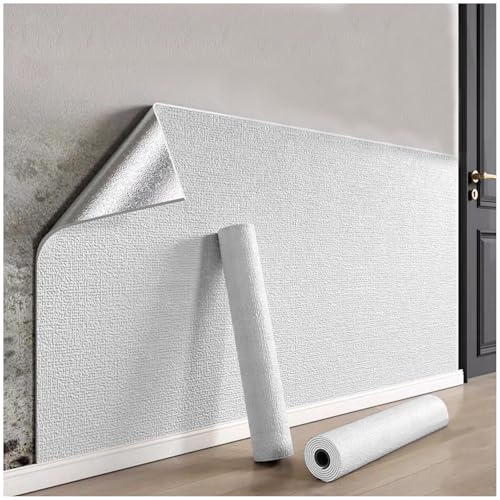 APMOE Rouleau Isolant Thermique, 3mm Papier Peint Adhesif Mural Résistant à L'humidité et à l'eau, Coussin Mural pour Murs Décoratifs