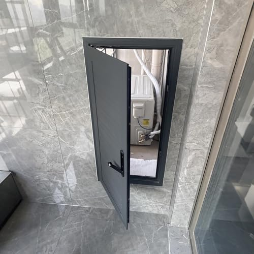 Porta in alluminio a filo con serratura a chiave, 81,3 x 116,8 cm, per un facile accesso agli impianti idraulici elettrici e di strisciamento, soluzione durevole per l'installazione del muro a secco