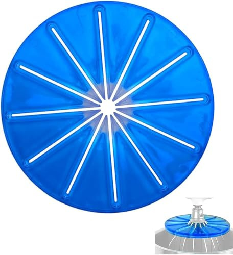 Balai mélangeur rond bleu - Outil de nettoyage pratique pour batteur à tête inclinable et levage de bol - Compatible avec les fouets à 6 fils