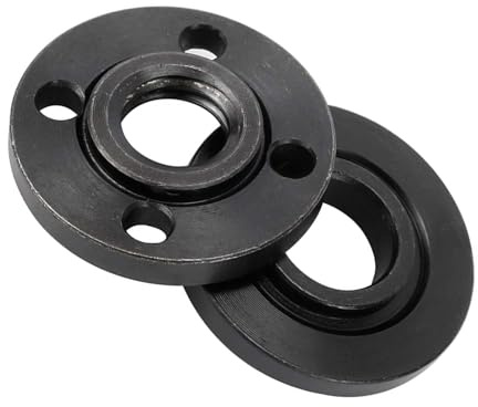 1 Pair M14 Thread Inner & Outer Flange Nut Set – 40mm Diameter, Compatible Replacement for Angle Grinders, Ideal for Cutting/Grinding Tool Maintenance & Part Replacement