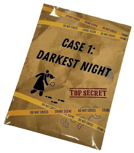 Unsolved Case Files Game, Simple Setup, 22.2x16x0.5cm, Thrilling Murder Mystery Games, Old Case Files Game, Interactive Play, Great For Family Gatherings