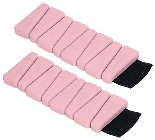 Fafeims Bracelet de Portage Durable de Taille Réglable et Absorbant la Sueur, Bracelet de Cheville 2 PCS pour l'exercice Aérobie, la Randonnée (Pink)