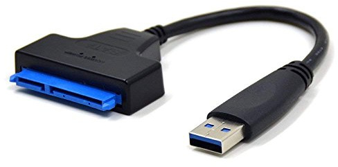Lafeier Cavo adattatore da USB 3.0 a SATA per unità SSD/HDD da 2,5, convertitore esterno e cavo, convertitore USB III (cavo SATA-USB)