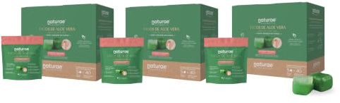 Naturae Cosmetic Aloe Vera Puro Hidratante Facial | Taco Sólido para Cara, Cuello y Escote | Hidratación Profunda y Calmante | Ecológico | Fabricado en España | Pack 3 Estuches x 5 Doypacks