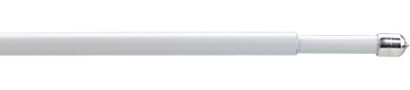 JalousieCrew 2 Stück Klemmstange Spannstange Farbe weiß - Länge 25 bis 115 cm - ausziehbar - Scheibenstange ohne zu Bohren (80-90 cm)