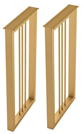 2X Tischbeine-Metall-Möbelbeine,Schwere Stahlfüße/Stangenbeine/Quadratrohr-Tischbeine/Gusseisen-Stützfüße,Möbelzubehör (hoch 28in/39in) (A 50X100cm(20X39in))