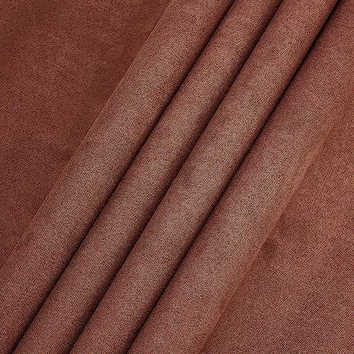 OLYCRAFT 100x42cm Wildlederstoff Bucheinband Buchbindestoff Kunstleder Bucheinband Kaffeebraun Papierrückseite Buchbindezubehör Bucheinband Für Buchbindung Samtschachtelherstellung DIY Handwerk