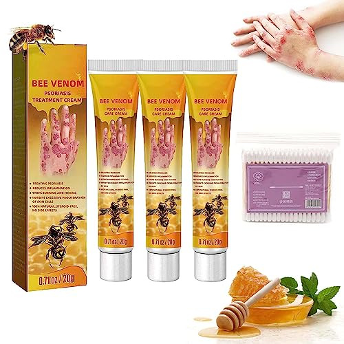 Youth Bee Venom Psoriasis-Behandlungscreme, New Zealand Bee Venom Professional Psoriasis-Behandlungscreme, Youth Bienengift-Psoriasis-Behandlungscreme, beruhigende Psoriasis-Creme (3)