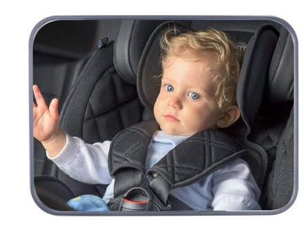 PhnkjGh Miroir de Sécurité Bébé pour Siège Auto - Vision Large et Claire, Réglable pour Voiture