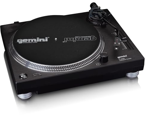 Gemini Sound TT-5000 High Torque Direct-Drive Turntable with USB - Digitize Vinyl, Built-in Phono Preamp, 33/45/78 RPM, Pitch Control, DJ Ready