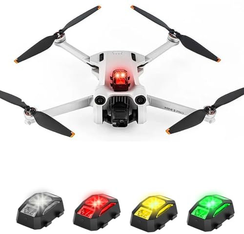 Lot de 4 lampes stroboscopiques RVB à 4 couleurs - Lumière stroboscopique anti-collision - Chargement USB - Pour moto, voiture, vélo, scooter - Universel - Anti-collision