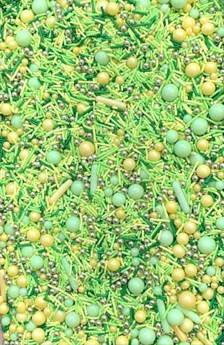 SD Pearls – Sprinkles de Pâques | Mélange de perles en sucre, mini œufs décoratifs et paillettes colorées | Décorations comestibles pour gâteaux et cupcakes (Mix „Spring Time“, 100g)