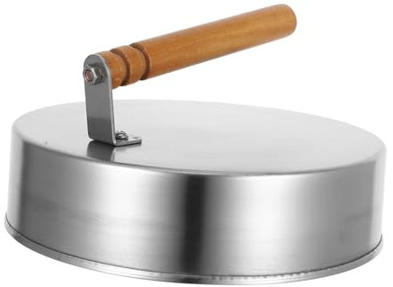 ifundom Coperchio brasato copertura per barbecue cupola di fusione del formaggio coperchio imbastitura griglia coperchio rotondo per cucinare utensili da cucina Acciaio inossidabile Silver