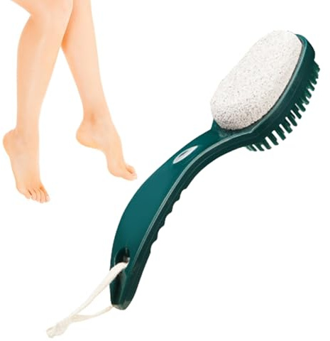 Pietra pomice e pennello: strumento rimozione calli ed esfoliante per | piedi | per pelle, raschietto per pelle dura, spazzola per pedicure, strumento per la pulizia del tallone, tampone per