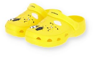 Borussia Dortmund Unisex Kinder BVB Borussia Dortmund Clogs Kinder, Gelb mit Emma und Bvb09Hausschuh