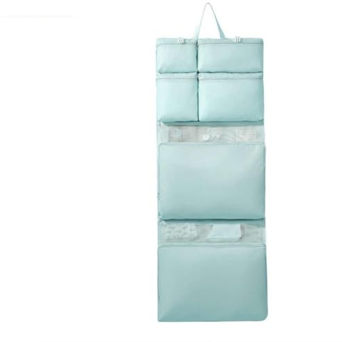 Faltbarer Organizer zum Aufhängen für Reisen, tägliche Kleidung, Sortieraufbewahrung, 8-in-1 Aufbewahrungstaschen, mehrere Fächer, hängende Unterwäsche, Flüssigkeit, auslaufsicher, stark