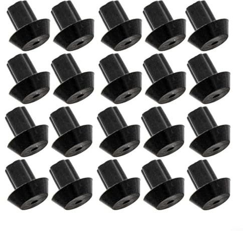 GLFLOW Pieds en caoutchouc pour cuisinière à gaz de 0,5 cm - Résistants à la chaleur - Noir - Coussinets de rechange pour cuisine DVGSU101 VGRT560