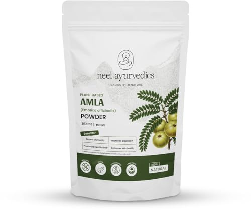 Neel Ayurvedics Amla Pulver 1000 g – Bio Indische Stachelbeere – natürliches Vitamin‑C Superfood zur Haar‑ & Hautpflege, Antioxidans, ayurvedisches Nahrungsergänzungsmitte