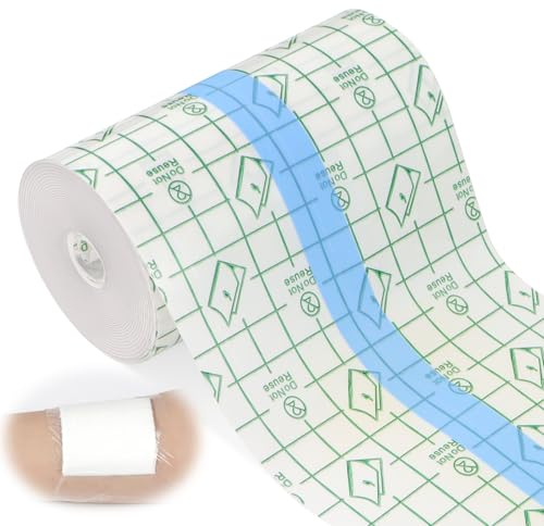 BEASAFY Pellicola per tatuaggi 10 cm x 10 m, cerotto per tatuaggi impermeabile, Second Skin Rivestimento protettivo trasparente e traspirante per la pelle tatuata