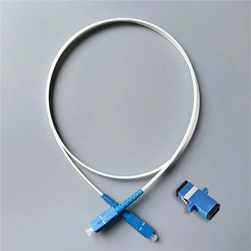 HAIZHI Cavi di prolunga in Fibra Ottica for Interni in modalità Singola SC/UPC-SC/UPC 5M/10M/20M/30M/35M/40M in Fibra(5MUPC with Adapter)