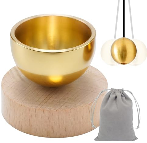 MospdyGear Kleines tibetisches Klangschalen-Set, handgefertigte Mini-Schale mit Polster und Schläger, ideal für Meditation, Entspannung und Achtsamkeit