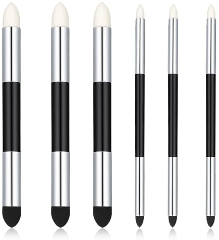 SHENLIU 6 Stück Künstler Mischschwamm Stift Doppelköpfe Mischschwammstifte | Sketch Wiping Pen Skizzenwischer-Set Pinsel Mischwerkzeuge Radierstift Skizze Reibeschwamm Zeichnen Mischen Zubehör