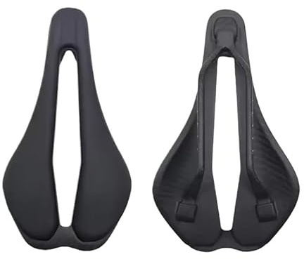 PURYN Riding Trail Carbon Bicycle Saddle - Hollow Design for Comfortable & Breathable Experience, Versatile Seat for Road Bike & MTB Cycling Saddles