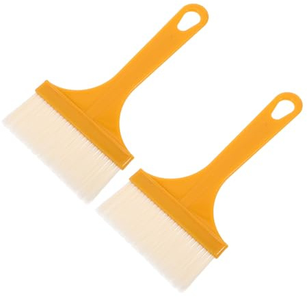 JOINPAYA Pinceles para Hornear 2 Pcs Grandes 18x9 Cm de Cerdas Resistentes al Calor Desprendimiento para Untar Aceite y Salsa en Cocina y Barbacoa Hogar