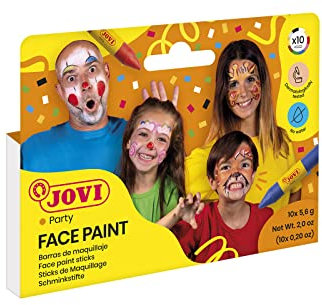 Jovi 176 Trucco Viso per Bambini, 10 Pezzi, Colori Assortiti