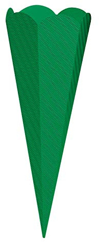 goldbuch 97852 Bastelschultüte 6-eckig, Rohling zum Selbsgestalten, Mit Steckverschluss zum Zusammenstecken, Schultüte 68 cm, Zuckertüte zur Einschulung, für Schulkinder & Berufsanfänger, Grün