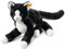 Steiff Mimmi Schlenker Katze - 30 cm - Kuscheltier für Babys - weich & waschbar - schwarz/weiß (099366)