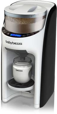 Baby Brezza - Formula Pro Advanced - automatischer Flaschenzubereiter - dosiert und mischt heißes Wasser und Milchpulver auf Knopfdruck, Weiß/Schwarz