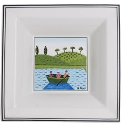 Villeroy und Boch Design Naif Gifts quadratische Schale, Premium Porzellan, 14 x 14cm