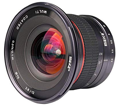Ultra-Weitwinkelobjektiv Kompatibel mit Sony E-Mount MK-12mm-F/2.8