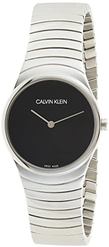 Calvin Klein Damen Analog Quarz Uhr mit Edelstahl Armband K8A23141