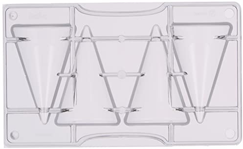 Decora 0050151 SCHOKOLADENFORM Grosse Kegel 4 CAV Ø 50 X 80 H MM 200X120X22 MM, Polycarbonate, neutral