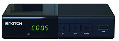 ISNATCH, Decoder Digitale Terrestre DVB-T/T2 con Telecomando Universale, nero