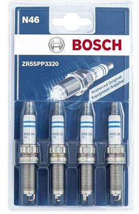 Bosch ZR5SPP3320 (N46) - Spark Plugs Double Platinum - Set of 4