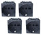4 Pezzi Presa Schuko, Compatibile Con Bticino Living Light (Nero)