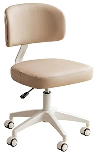 GIZNXBA Kinderdrehstuhl Grün Jjugenddrehstuhl Mit Rollen Schreibtischstuhl Für Kinder,Armloser Ergonomischer Arbeitsstuhl Für Mädchen Jungen,Verstellbarem Computerstuhl (Color : /Beige)
