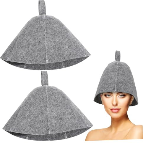 Ipetboom 20stücke Filz Sauna Hut Für Damen Und Herren Atmungsaktive Und Isolierte Badekappe Für Dampfbäder Und Sauna Bequeme Kopfabdeckung Aus Dickem Material