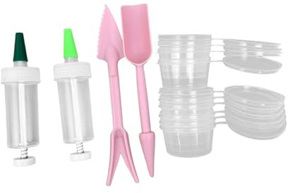 LOVIVER Mini Sowing Seed Dispenser Sower Hand Seeder Spreader Yard Seed Starter Farm Manual Seed Planter Handheld for Gardening Onion, With 10 Boxes