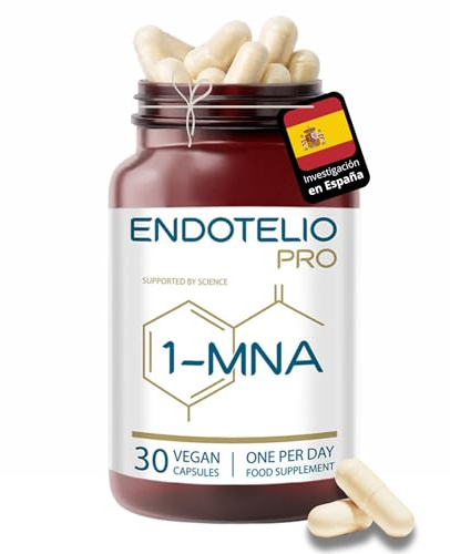 Endotelio 1-MNA PRO, Anti Aging, Optimering av NAD+, Dubbel dos för snabbare effekter, Biohacking Supplement, Stöd för cellulär hälsa, vetenskapligt formulerad, 30 kapslar