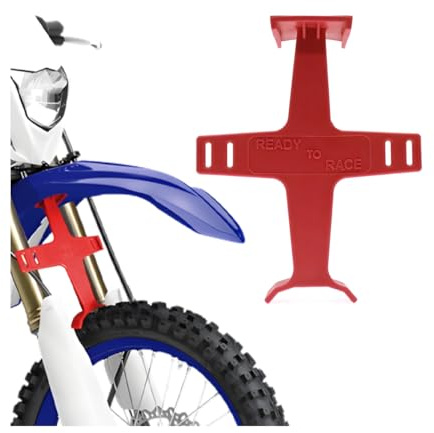 Mandark Motorcycle Suspension Fork Support Guard Transportation Protector, Motorbike Fork Saver Brace, Auto Tie Down Seal Saver Protection Accessories, Universal for Dirt Bike Motocross (Red)