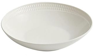 Plato hondo de cerámica para ensalada de cocina, color blanco, 8.75 pulgadas