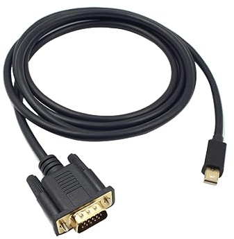 Homoyoyo Câble Mini Displayport vers Vga Or Plaqué Adaptateur Compatible Ordinateur PC Moniteur Projecteur